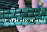 CTB260 15.5 inches 10*15mm tube natural malachite gemstone beads