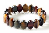 CTB29 7.5 inches 5*11*18mm oval tiger eye stretch bracelet