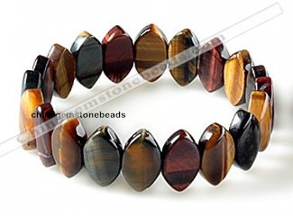 CTB29 7.5 inches 5*11*18mm oval tiger eye stretch bracelet