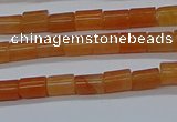 CTB303 15.5 inches 4*6mm tube red aventurine beads wholesale