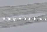 CTB310 15.5 inches 4*13mm tube white crystal beads wholesale