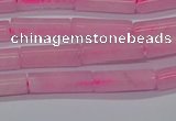 CTB311 15.5 inches 4*13mm tube rose quartz beads wholesale