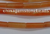 CTB322 15.5 inches 4*13mm tube red aventurine beads wholesale