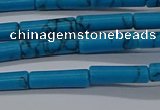 CTB342 15.5 inches 4*13mm tube imitation turquoise beads wholesale