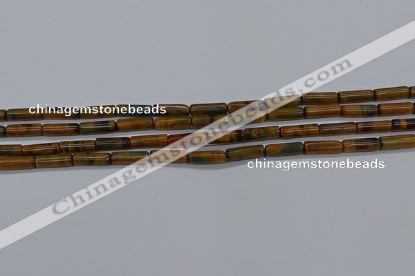 CTB352 15.5 inches 4*13mm tube tiger eye beads wholesale