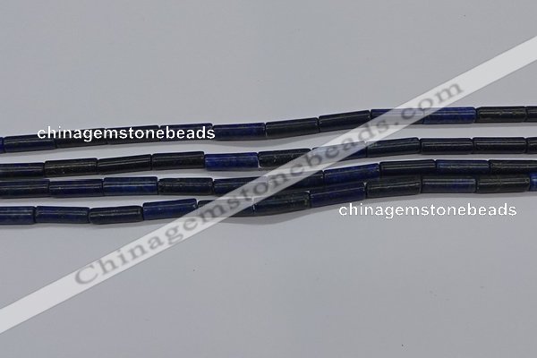 CTB357 15.5 inches 4*13mm tube lapis lazuli beads wholesale