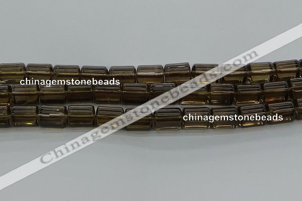 CTB505 15.5 inches 10*13mm triangle smoky quartz beads wholesale