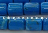 CTB538 15.5 inches 10*13mm triangle turquoise beads wholesale