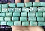 CTB623 15.5 inches 11*16mm - 12*18mm faceted tube amazonite beads