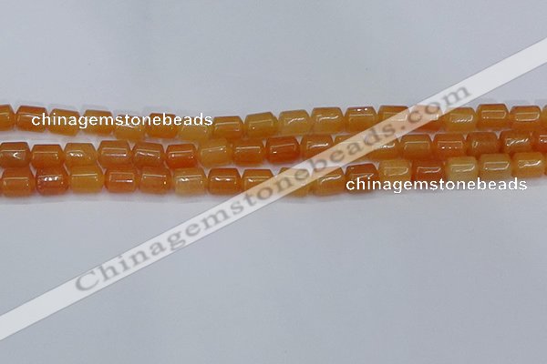 CTB703 15.5 inches 6*8mm tube pink aventurine beads wholesale