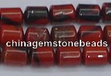 CTB708 15.5 inches 6*8mm tube red jasper beads wholesale