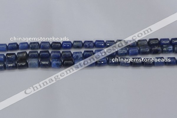 CTB716 15.5 inches 6*8mm tube blue dumortierite beads wholesale