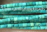 CTB801 15.5 inches 1mm tube turquoise beads wholesale