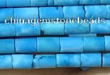 CTB806 15.5 inches 2*4mm tube turquoise beads wholesale