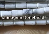 CTB811 15.5 inches 2*4mm tube white howlite beads wholesale