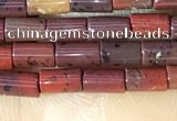 CTB815 15.5 inches 2*4mm tube red jasper beads wholesale