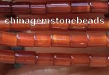 CTB820 15.5 inches 2*4mm tube red agate beads wholesale