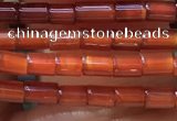 CTB820 15.5 inches 2*4mm tube red agate beads wholesale