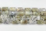 CTB870 13*25mm - 14*19mm faceted tube gemstone beads