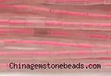 CTB969 15 inches 2*4mm tube rose quartz beads