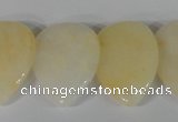 CTD03 Top drilled 22*30mm flat teardrop yellow aventurine beads