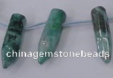 CTD1146 Top drilled 8*20mm - 10*30mm sticks plated quartz beads