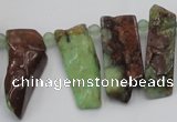 CTD1205 Top drilled 5*20mm - 10*40mm sticks Australia chrysoprase beads