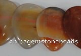 CTD14 Top drilled 22*30mm flat teardrop agate gemstone beads