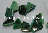 CTD1503 Top drilled 20*40mm - 25*50mm freeform agate slab beads