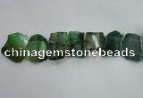 CTD1506 Top drilled 30*40mm - 40*50mm freeform agate slab beads