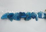 CTD1507 Top drilled 25*40mm - 35*55mm freeform agate slab beads