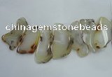 CTD1516 Top drilled 30*50mm - 45*65mm freeform agate slab beads