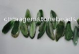 CTD1520 Top drilled 20*45mm - 30*55mm freeform agate slab beads