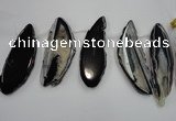 CTD1529 Top drilled 25*60mm - 40*80mm freeform agate slab beads