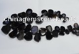 CTD1550 Top drilled 10*15mm - 25*30mm freeform agate beads