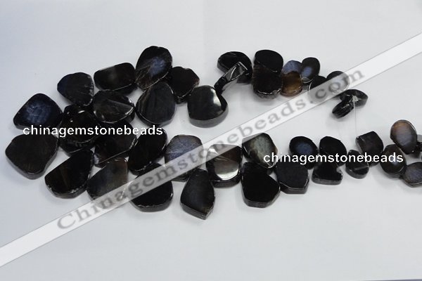 CTD1550 Top drilled 10*15mm - 25*30mm freeform agate beads