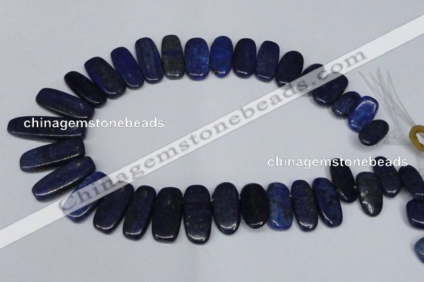 CTD1581 Top drilled 10*20mm - 12*35mm freeform lapis lzuli beads