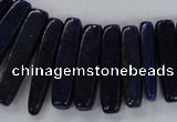 CTD1584 Top drilled 7*12mm - 8*45mm sticks lapis lazuli beads