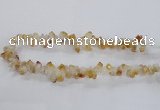 CTD1644 Top drilled 10*14mm - 10*18mm faceted nuggets citrine beads