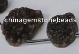 CTD1673 Top drilled 18*25mm - 25*35mm freeform druzy agate beads