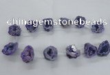 CTD1682 Top drilled 15*25mm - 30*35mm nuggets druzy agate beads