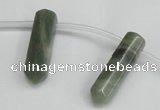 CTD1801 Top drilled 10*30mm - 10*32mm sticks seaweed quartz beads