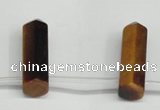 CTD1808 Top drilled 10*30mm - 10*32mm sticks yellow tiger eye beads