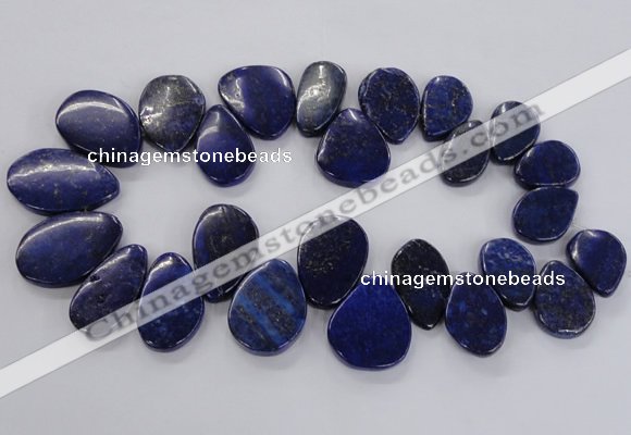 CTD1921 Top drilled 18*25mm - 25*40mm freeform lapis lazuli beads