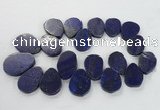 CTD1922 Top drilled 25*35mm - 40*50mm freeform lapis lazuli beads