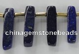 CTD1923 Top drilled 6*20mm - 8*45mm sticks lapis lazuli beads