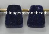 CTD1925 Top drilled 20*25mm - 22*28mm trapezoid lapis lazuli beads