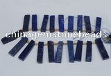 CTD1961 Top drilled 10*50mm - 12*55mm sticks lapis lazuli beads