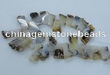 CTD1971 Top drilled 15*25mm - 20*40mm freeform montana agate beads