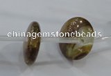 CTD1991 Top drilled 5*20mm flat round agate gemstone beads